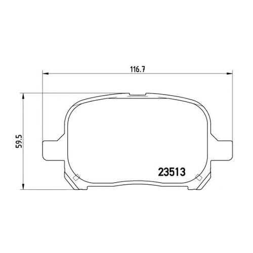 Комплект тормозных колодок Brembo P83040