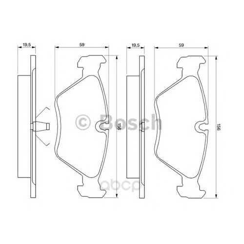 Тормозные колодки дисковые Bosch 0986461752