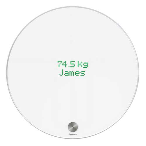 Весы напольные Qardio QardioBase Wireless Smart Scale B100-IOW White