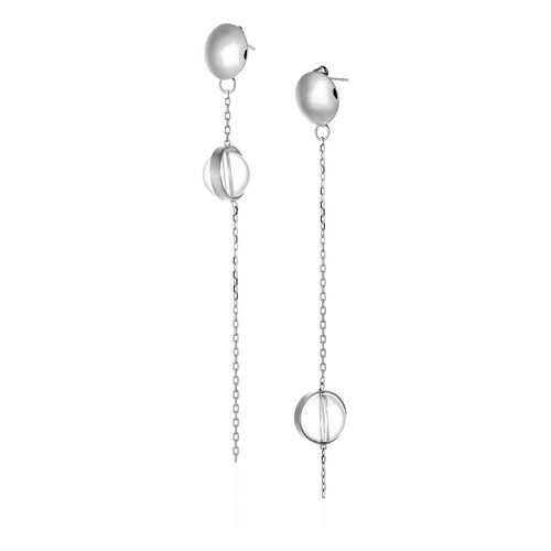 Серьги Lattrice, вставка горный хрусталь, артикул 54666113