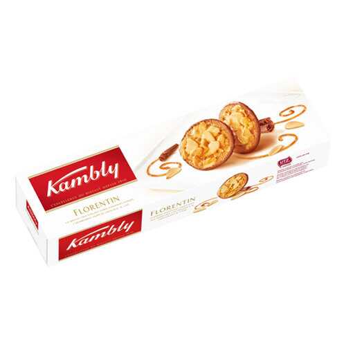 Печенье Kambly Butterfly Florentin с миндалем в карамели 100г