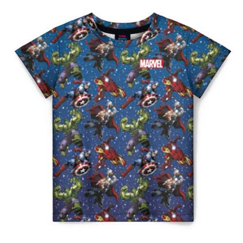 Детская футболка ВсеМайки 3D The Avengers pattern, р. 122