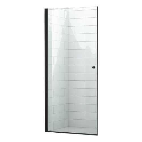 Душевая дверь в нишу Cezares Eco O-B-1-90-C-NERO стекло прозрачное ECO-O-B-1-90-C-NERO