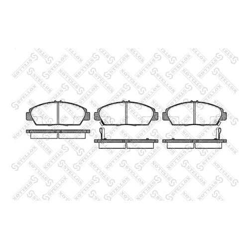 Комплект тормозных дисковых колодок Stellox 417 002B-SX