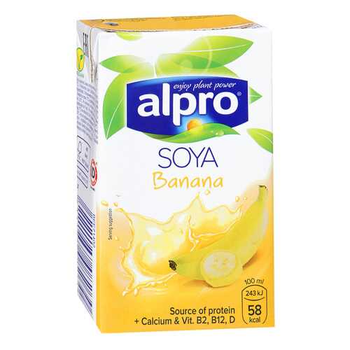 Напиток соево-банановый Alpro обогащенный кальцием и витаминами 0.25 л
