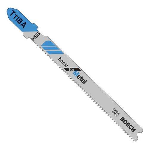 Набор пилок для лобзика Bosch T 118 А, HSS 2608631964 100 шт
