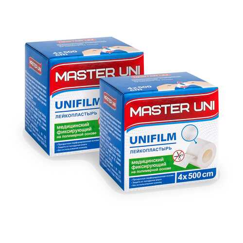 Лейкопластырь MASTER UNI UNIFILM 4 х 500 см на полимерной основе 1+1
