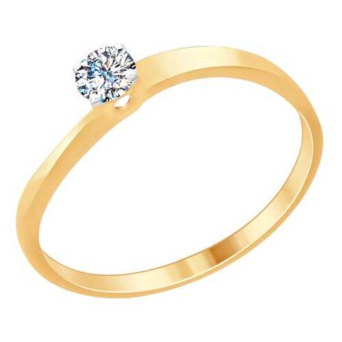 Кольцо женское SOKOLOV из серебра со Swarovski Zirconia 89010092 р.15
