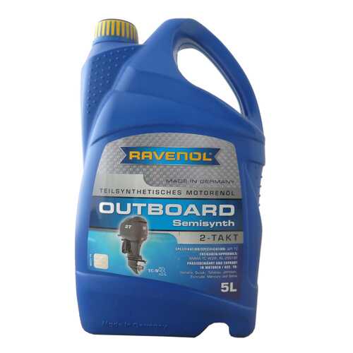 Моторное масло Ravenol Outboardoel 2T teilsynth 5W-30 5л