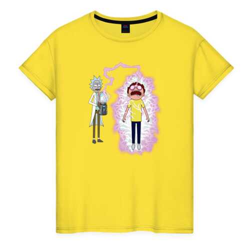 Футболка женская ВсеМайки 2460797 желтая XXXL