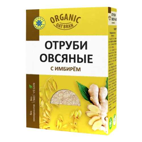 Отруби Компас Здоровья овсяные с имбирем 200 г