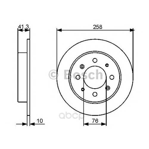 Тормозной диск Bosch 0986479462 задний