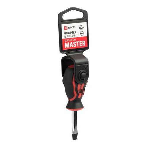 Отвертка Master SL6.5x38 мм EKF Basic