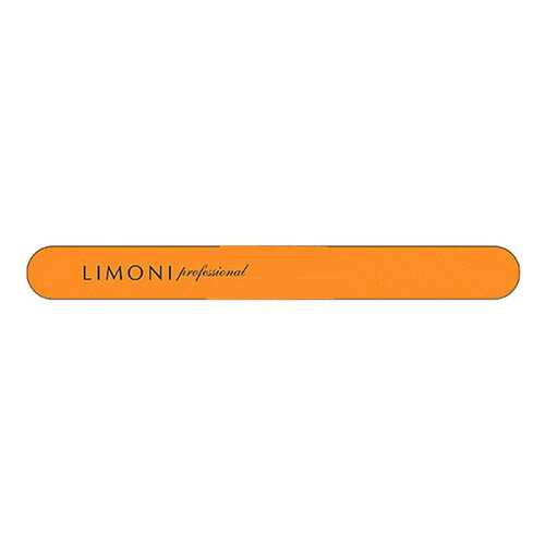 Пилка для ногтей Limoni Color прямая Оранжевая 180*180