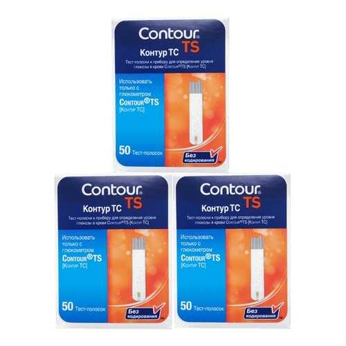 Тест-полоски Contour TS 3 упаковки 50 шт.