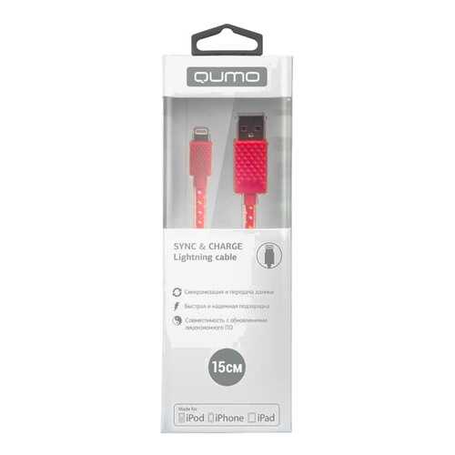 Кабель QUMO Lightning 0,15м Pink