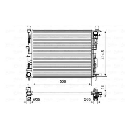 Радиатор Valeo 735634