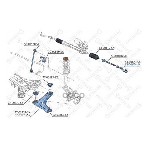 Наконечник рулевой Stellox 5100674SX