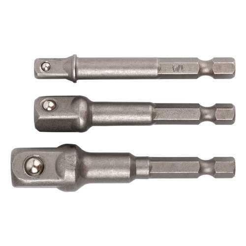 Адаптеры под головки с хвостовика под биты, 3 шт. FIT 57953
