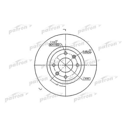 Тормозной диск PATRON PBD4183