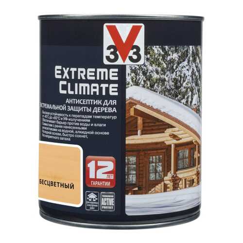 Антисептик для экстремальной защиты V33 Extreme Climate 0.9 л, Цвет бесцветный