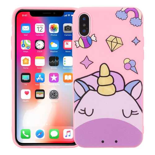 Чехол KAWAI для iPhone X/XSСпящий единорог