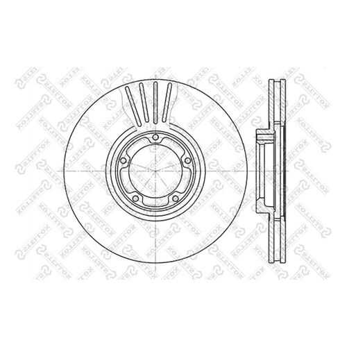 Тормозной диск Stellox 6020-2532V-SX