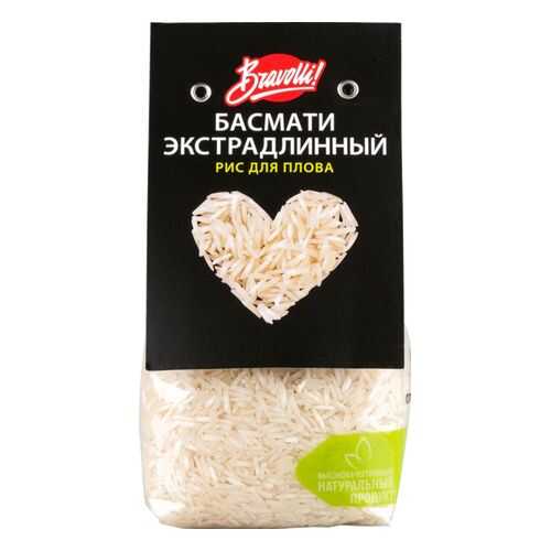 Рис для плова басмати Bravolli! экстрадлинный 350 г