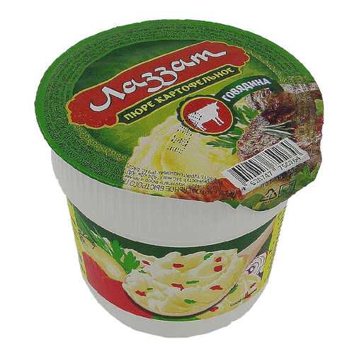 Пюре Халяль Лаззат быстрого приготовления со вкусом говядины 40 г