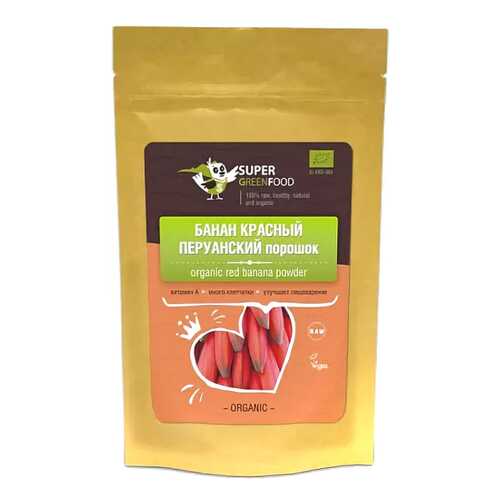 Банан красный Super Green Food перуанский 100 г