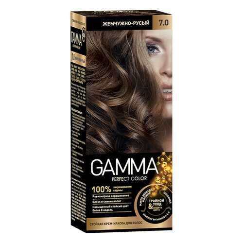 Краска для волос SVOBODA GAMMA Perfect color жемчужно-русый 7,0, 50гр