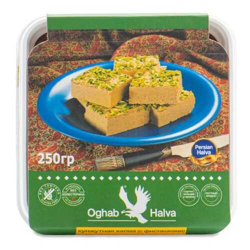 Халва Oghab Кунжутная с фисташками 250 г Иран