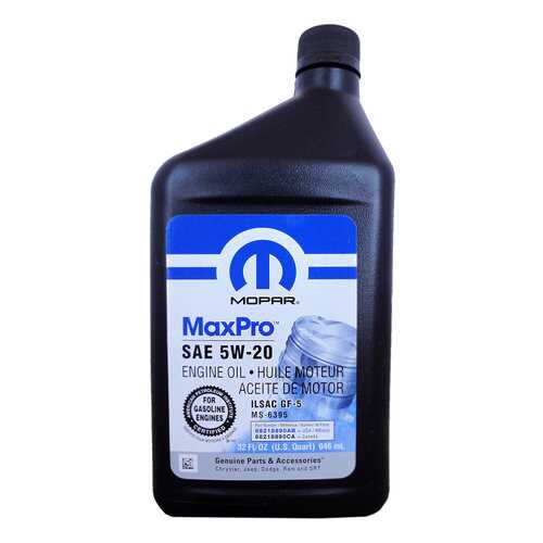 Моторное масло MOPAR MaxPro SAE 5W-20 (0,946л) CHRYSLER арт. 68218890AC