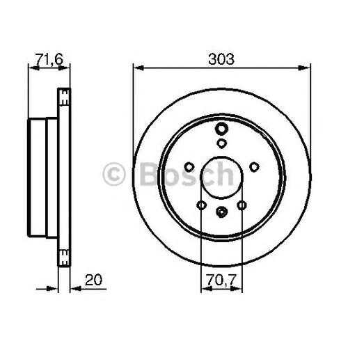 Тормозной диск Bosch 0986479268