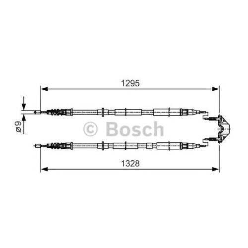 Трос cтояночного тормоза Bosch 1987477908