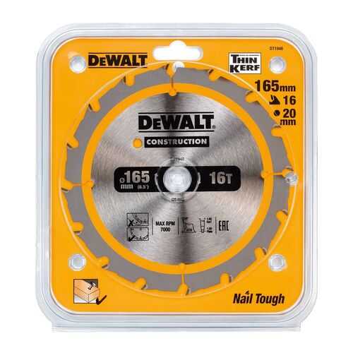 Пильный диск DeWalt CONSTRUCTION с гвоздями DT1948-QZ