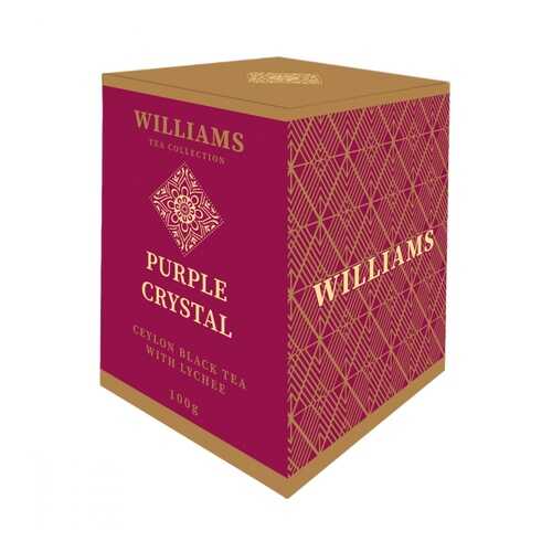 Чай Williams Purple Crystal черный с лепестками сафлора и ароматом личи 100 г