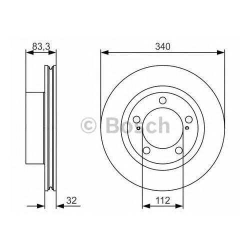 Тормозной диск Bosch 0986479R29