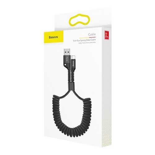 Кабель Baseus Fish Eye Spring Lightning 1м Black (CALSR-01)