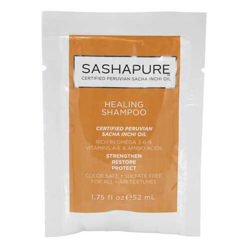 Бессульфатный шампунь для волос Sashapure Healing Shampoo Packettes 52мл
