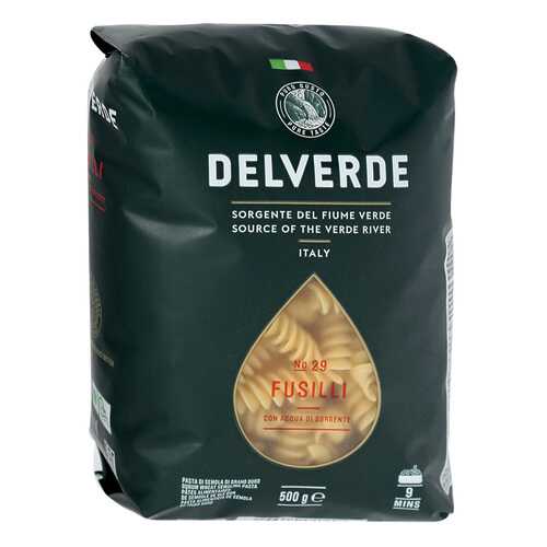 Макароны Delverde № 29 Fusilli из твердых сортов пшеницы без содержания яиц 500г