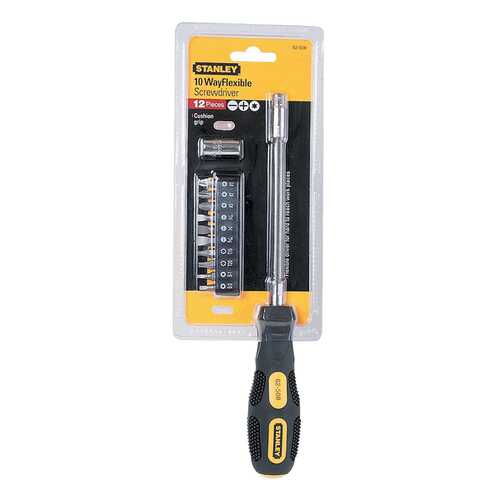 Набор Stanley 0-62-508 отвертка с гибк.стерж.+12 вст. (РН. T, SW, шлиц)
