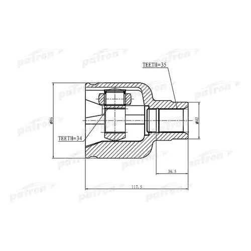Шрус PATRON PCV1228