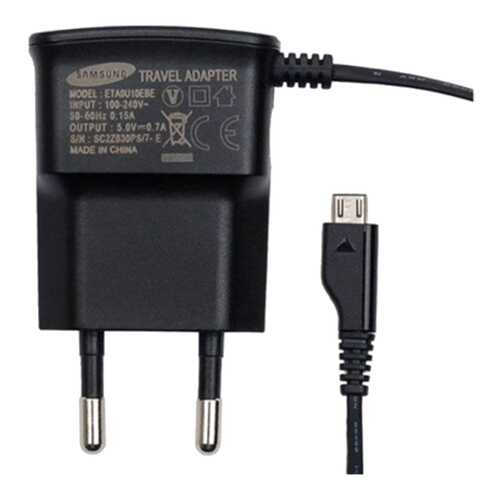 Сетевое зарядное устройство Samsung microUSB 0,7A Black