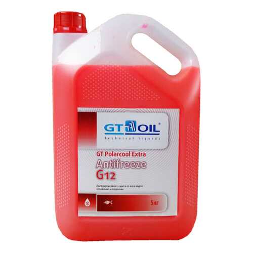 Антифриз GT OIL POLARCOOL EXTRA G12 Красный Готовый антифриз 5кг