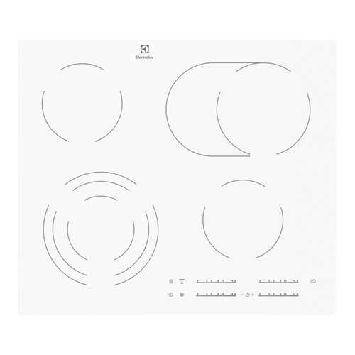 Встраиваемая варочная панель электрическая Electrolux EHF96547IW White
