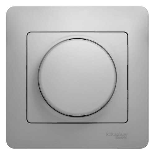 Светорегулятор (диммер) Schneider Electric Glossa, поворотный, 300 Вт, в сборе, алюминий