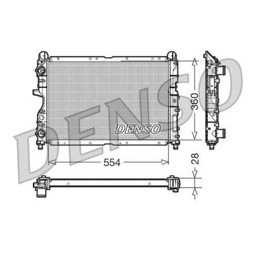 Радиатор охлаждения двигателя DENSO DRM01003