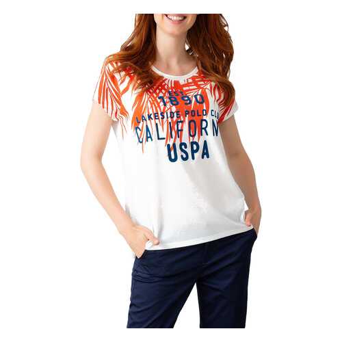 Футболка женская U.S. POLO Assn. G082SZ0110NATALI белая 2XS