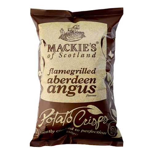 Чипсы картофельные Mackie's с говядиной абердин-ангус на гриле 150 г